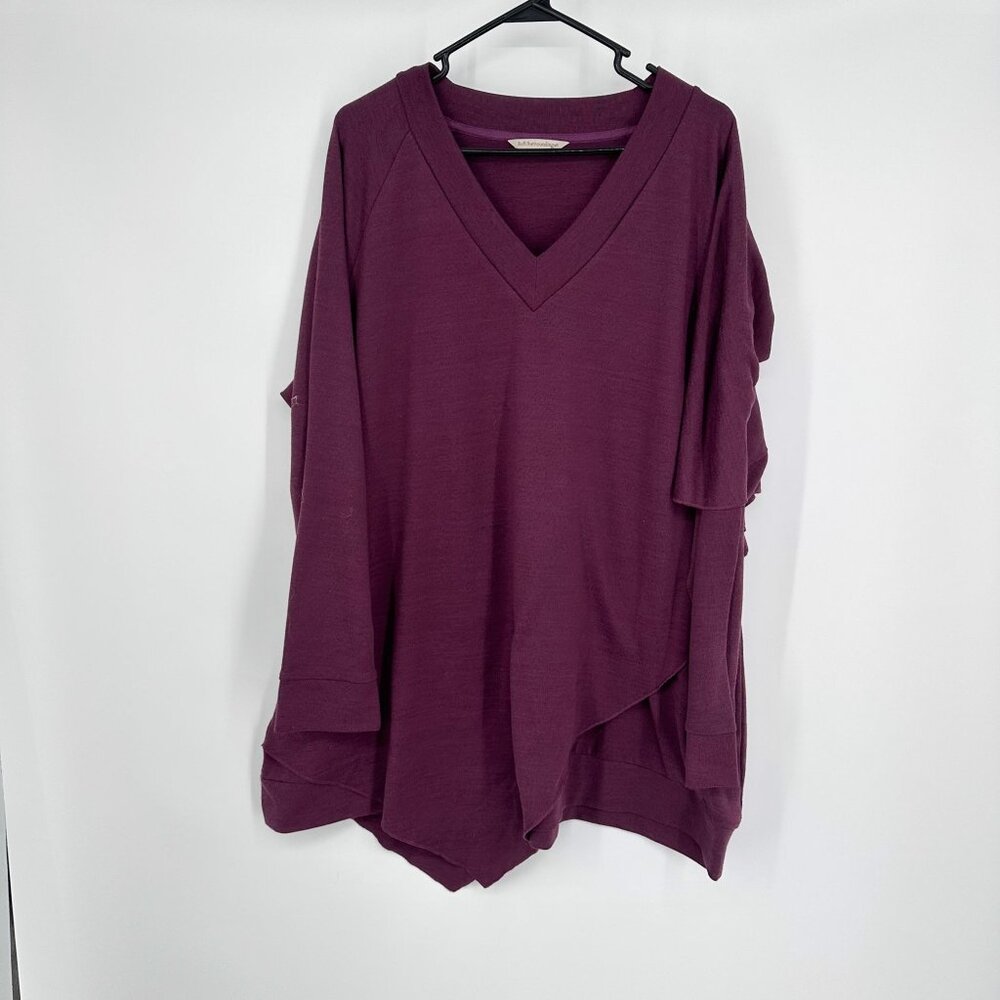 Soft Surroundings Madeline‎ Tunic Top, Purple Wine